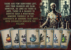Producto digital Cibola Designs escena de horror cartas de pociones y criatura esqueleto para aventura y supervivencia