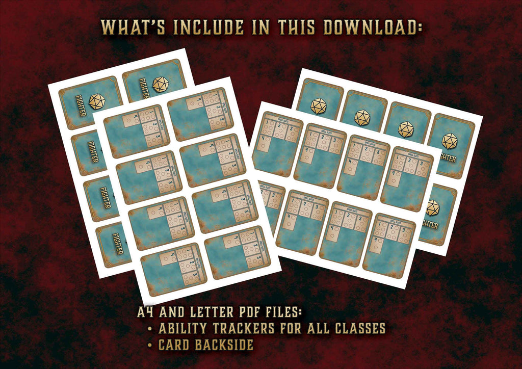 Descarga de plantillas de seguimiento de habilidades con tarjetas para todas las clases en formatos A4 y carta