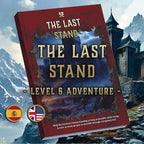 Portada digital de aventura Nivel 6 The Last Stand de Cibola Designs con castillo y montana nevada
