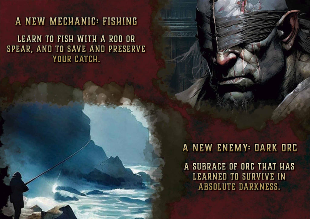 Producto digital Un Mal Comienzo D&D 5E con mecánica de pesca y nuevo enemigo orco oscuro