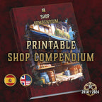Compendio De Tiendas DnD 5E 2014 Y 2024 Imprimible Digital